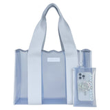 CASE•MATE Large Jelly Tote  - Carolina Blue Crochet Wavy