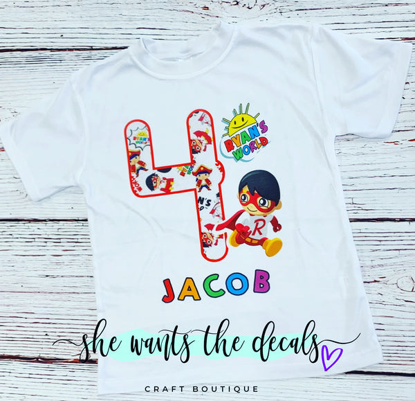 Ryan’s World Birthday Shirt – The Craft Boutique STL